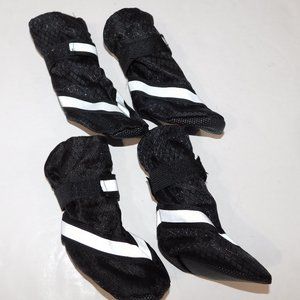 Top Paw Black Reflective  Fleece Lined Dog Bootie Small